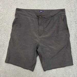 johnnie-O Dawn 2 Dusk Shorts Mens 34 Black Excellent Performance Stretch Hybrid